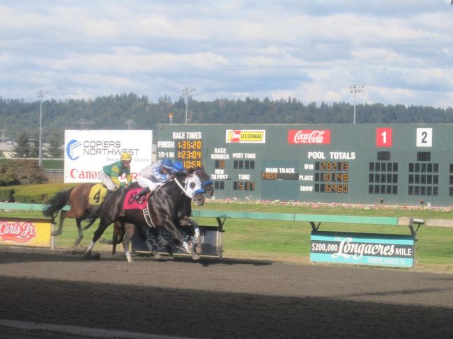 2016 アメリカ競馬を楽しむ弾丸旅前半のメインはタコマのエメラルドダウンズ競馬場へ!