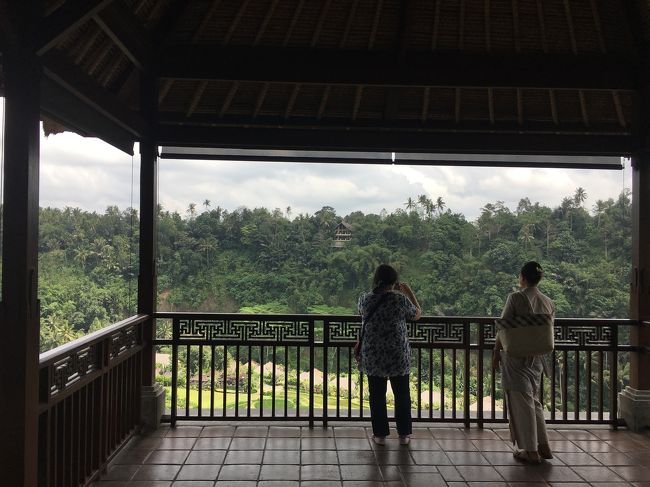 とうとう最終日。バリを発つ日になってしまいました。チェックインの際に見せて頂いたホテルの眺望を写真に撮りたい、とスタッフの方にお願いしました。