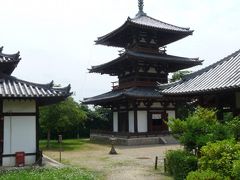 斑鳩の古寺、法起寺。国宝の五重塔。