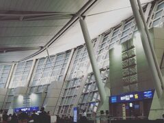 順調に仁川国際空港に到着しました！
確かに大きくて綺麗です。
到着したのは夕方17時頃でしたが、結構人が多かったです。