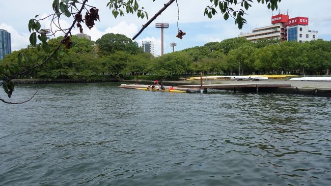 大川の漕艇場付近が騒々しい