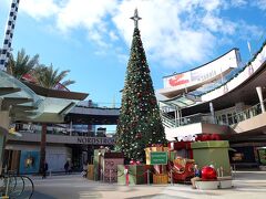 さて、ショッピングタイム。
じつはＬＡではとにかくショッピングが楽しかった！

サンタモニカ プレイスでは、年末だけどクリスマスツリーが飾られていた。
