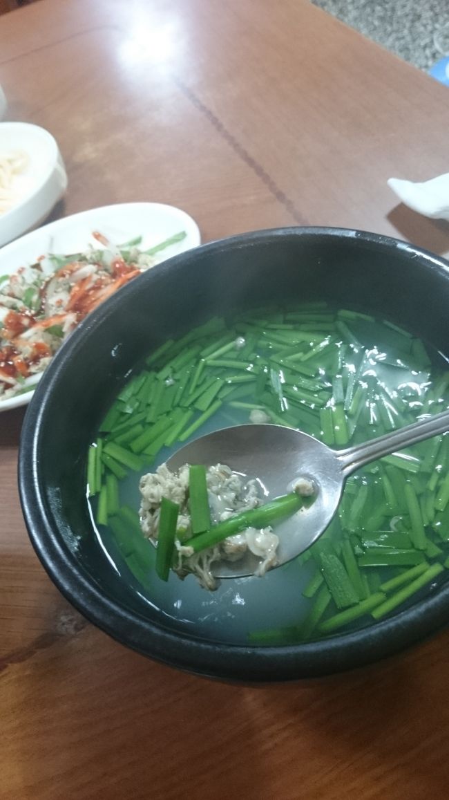 順番バラバラですが、西面、河東チェチョプク、しじみスープ定食