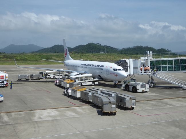 JTA605便に乗り換えて、石垣へ到着。<br />