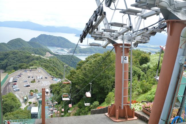 絶景をみようと振り返ると身体がすくんで、大後悔します。<br />じーっと手すりを持っているのが一番安全です。