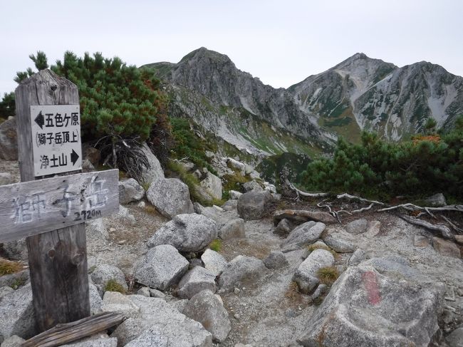 獅子岳のピークを踏む。<br />次も勇ましい名前の山が続く。<br />鬼岳、そして龍王岳だ。