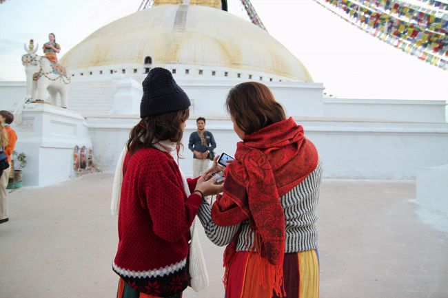 ボダナートは地元民にも人気