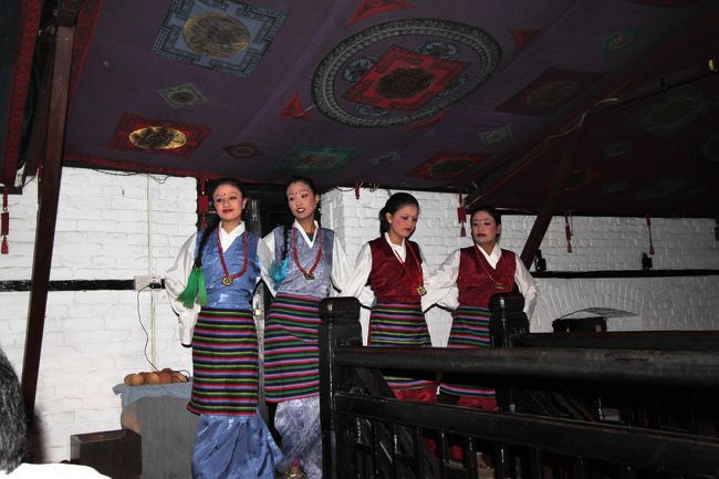 ネパールには何回も行ってるが高級レストランに入ったことが無かった。私の中では、今回泊まったエベレストホテルのレストランが最高級かな。<br /><br />ここは更に高級で、スタッフの女性もケバかった。ネパールでは山にばかり行って素朴な女性を見ているので、すっげ～違和感。きっと山の中から出稼ぎに来てるんだろうなぁ。