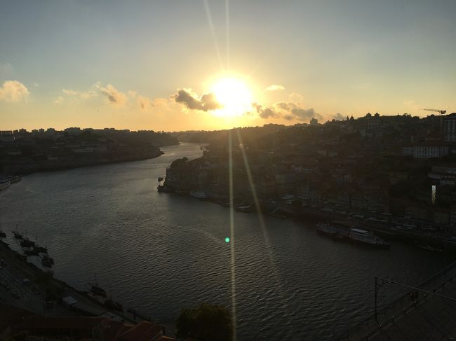 夕焼けもいい感じでした。