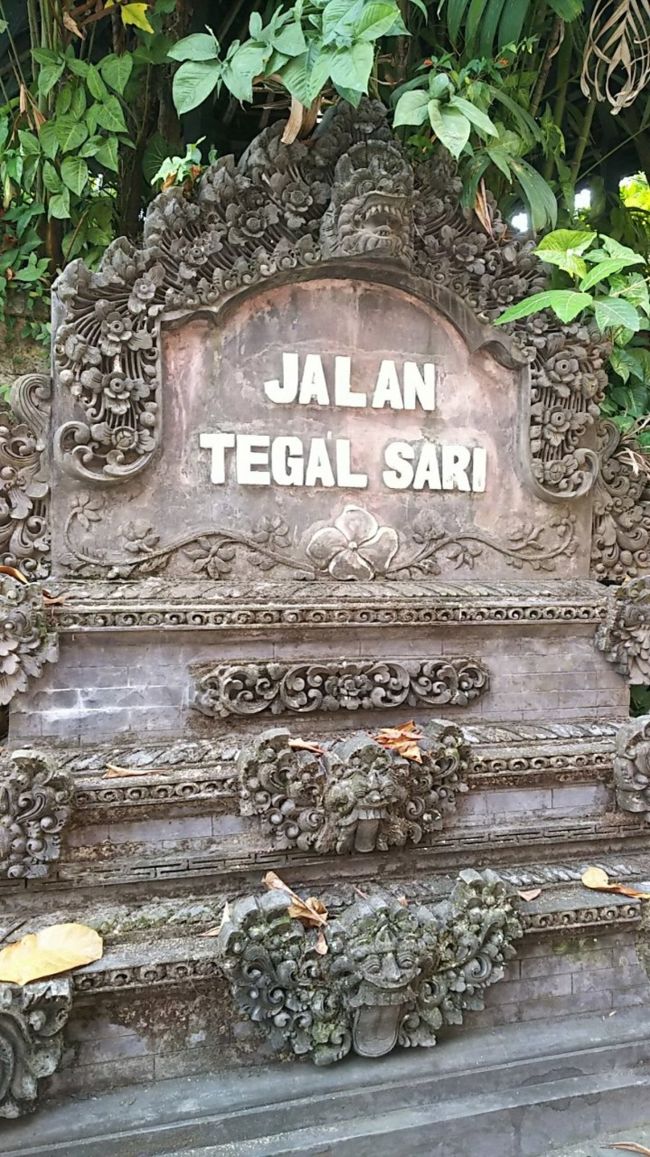 テガルサリ通りを入って行きます。