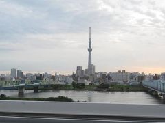 午後3時に、東照宮を出発して、帰路につきました。渋滞に巻き込まれずに東京に着きました。写真は荒川から見た「スカイツリー」です。

