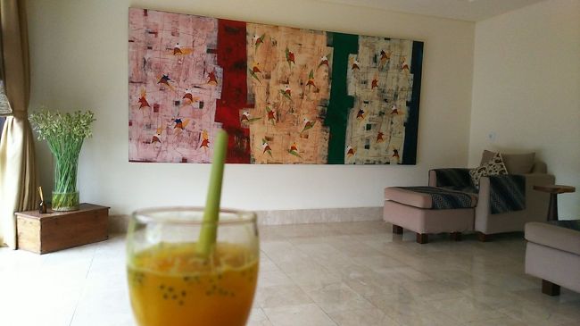 施術後、別のお部屋に通されてアフタードリンク。