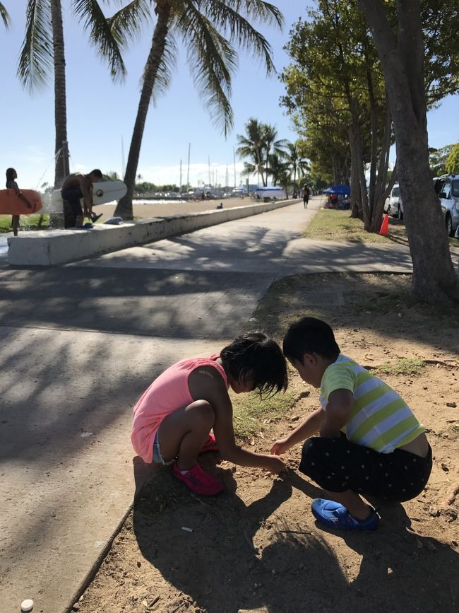 もう４時を回ったのでそろそろ帰り仕度を！<br /><br />そして真っ黒に日焼けした子供達(^_^;)<br /><br />明日は帰国日…<br /><br />また荷造りしなきゃ…(T ^ T)<br /><br /><br />今日の夕日もキレイそうだなーとぼんやりしていたら