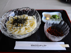 注文したのは、冷やしうどん（600円）。
讃岐うどんが出てくるだろうと思ったら、喉越しの良いうどんだった。
これは、なかなかだ。