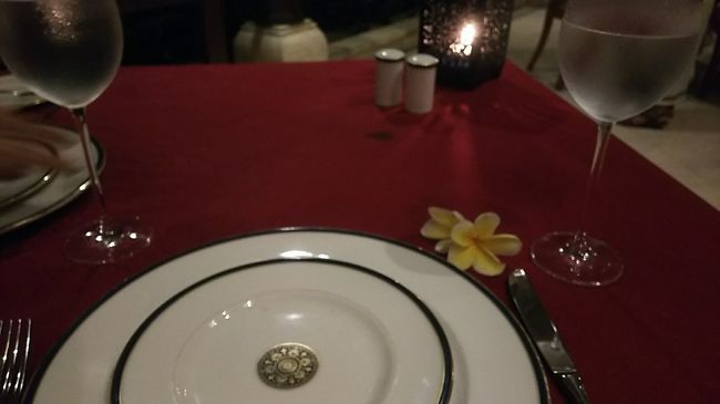 遅くなったけどディナー<br />アラカルトで軽く食べて済ませることに<br /><br />「Janger Restaurant」<br />2人そろって前日プスピタで買ったワンピに着替えて<br />ヴィラからはすぐなので歩いて行きました