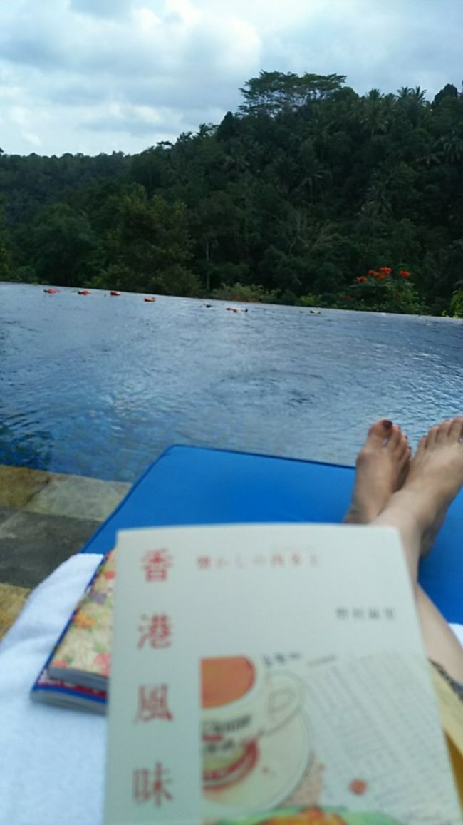 ちょっと曇りがちになってきたけど、ディナーのお出かけまで読書でも