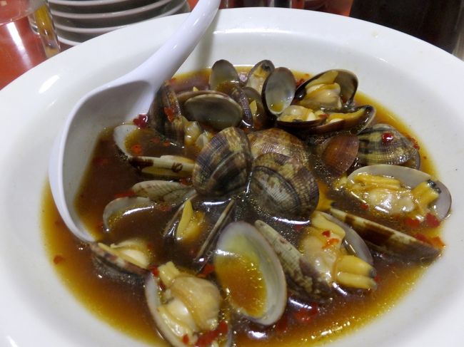 アサリ炒め。<br />スープまで旨い！<br /><br />(14:40)