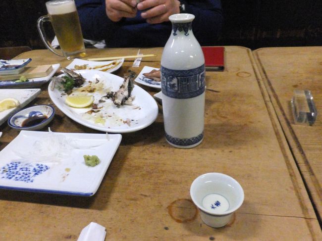 最後は熱燗！<br /><br />(19:33)