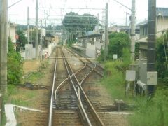 2017.09.23　新宿ゆき特急はこね１８号車内
入生田を通過。“里運用”は狭軌で“山運用”は標準軌。ポイントは複雑でおもしろい。