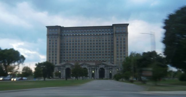 ダウンタウンにある旧駅舎