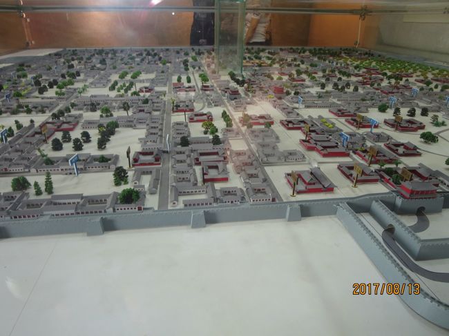 宣化古城の再現模型。<br />