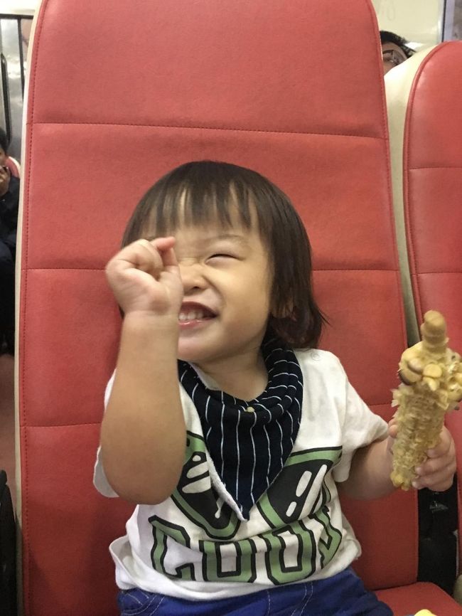 帰りの電車で、タイ人にトウモロコシをもらった。<br />それなりに美味しい、駅弁もなかなかだし。