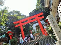 仲見世通りをぶらぶら歩いて、、、
江島神社に到着！！