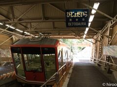 立山駅からケーブルカーで美女平へ。立山駅の写真も撮っていたのですが、うっかりデリートしてしまいました。