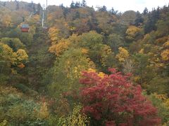 次に『札幌国際スキー場』に紅葉を見に行きました。まだ赤より黄色が多かったです。
