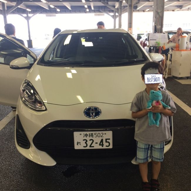 3日目、プランのレイトチェックアウト特典を利用し朝ものんびり身体を休ませます。<br />37℃台前半で落ち着いているものの帰るまで油断はできません。<br />夫が気を遣ってスイーツバイキング行ってくればと言ってくれたのですが、熱のある時の息子は「ママがいないとヤダ」と大騒ぎ。<br />はい。諦めました。<br />レンタカーを返却し、車好きの息子はレンタカーとも記念撮影。