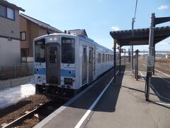 根室本線の下り列車に乗り換えます。こちらも1両編成でした。