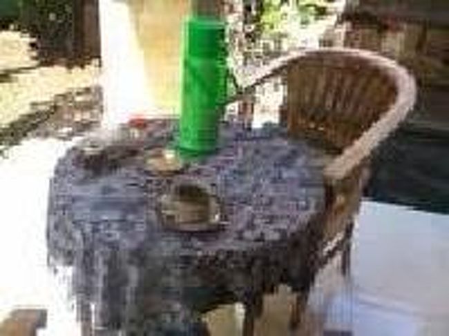 [２０１４/８/９]<br /><br />テラスでウエルカム・ドリンクのサービスがあります。<br />ここでコーヒーを飲みながら宿の支払いを先にします。1泊２５００００ルピア(朝食付き)でした。値段もお手ごろでお得感があります。それにロケーションもいいです。<br /> 口コミでも良さがわかるかも。<br />http://www.tripadvisor.jp/Hotel_Review-g297701-d3594724-Reviews-Artja_Inn-Ubud_Bali.html