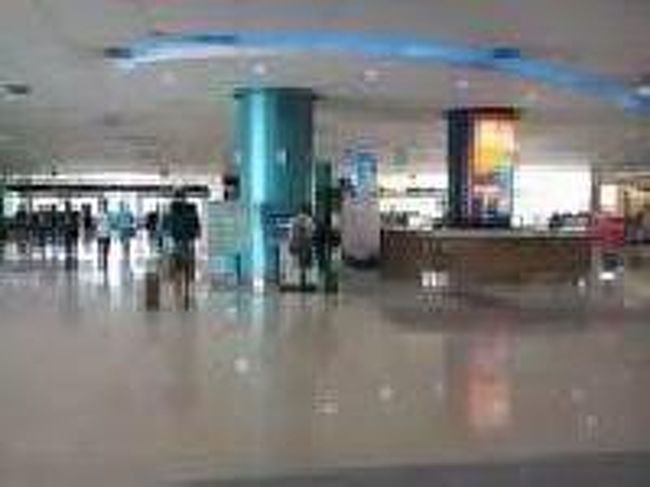 [２０１４/８/１０]<br /><br />到着ホールになります。オレンジ色の柱が立っている側に案内所のカウンターがあります。