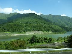 大内宿に向かう車窓から大川ダムが見えました。