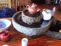 有名所でお茶です。
高かったですが美味しかったです。