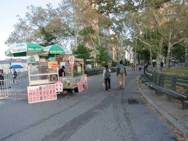 誘導標識に従ってフェリー乗り場へ<br />