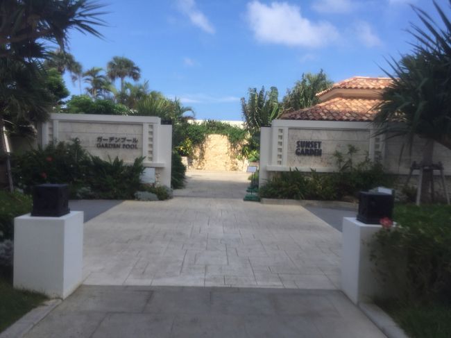 ビーチのパラソルは有料ということもあり、プールに移動してきました。