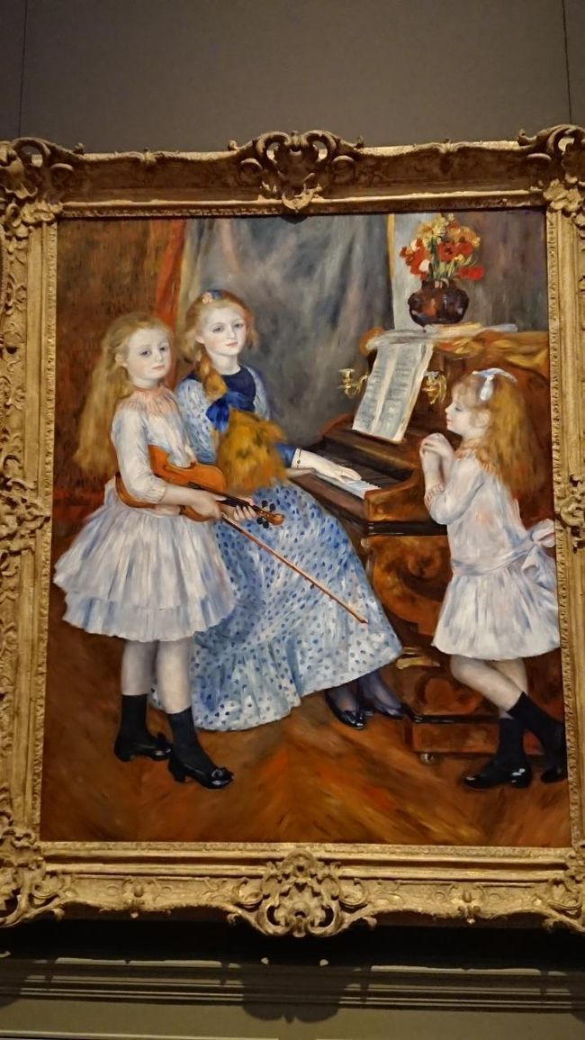 19-20世紀ヨーロッパ絵画と現代美術を大急ぎで堪能。ルノワール824　ゴッホ825　セザンヌ826　すいれん819　ピカソ822　人が多い！きっちり全部見れるように鉛筆で番号チェックしてるんだけどもうキリがない！