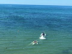 農園を後にして本日のホテル、グランヴィリオリゾートへ。
４人で泊まれるロフト付きのお部屋にチェックイン。
広々としたお部屋からは、プライベートビーチが見えました。（楽しそう！）
良いホテルでしたが、大きなホテルのため、エントランスから部屋が遠いのと、四人部屋のベッドの２人とロフトの布団（しょぼい）の２人の優遇に格差があるのが残念でした。ロフトの階段は急なため、大人でも怖いです(´・ω・`)