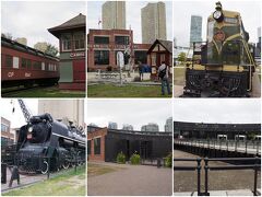 展望台に上らなくても、周辺は1897年に建設されたカナダで最初のラウンドハウス（転車台）・パークという鉄道博物館になっており、それだけでも十分楽しめます。