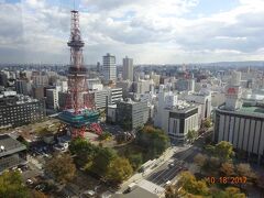 　　札幌市役所の最上階からの街並み。