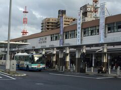 松江行きのバスは、江島大橋を通って、ほぼ定刻に松江駅前へ。
