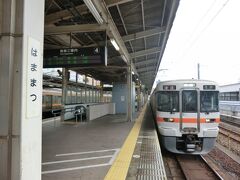 9:05
沼津から2時間13分。
浜松に着きました。
今まで乗って来た列車が、そのまま普通921M豊橋行になるので、乗換は不要です。

⑤普通921M.豊橋行
浜松.9:10→豊橋.9:45 (36.5km/乗0:35)
乗車車両‥クハ312-2325.