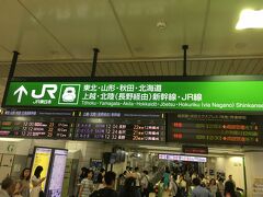 旅の始まりは東京駅です。
団体旅行ですが、車内集合ですので、自分のペースでホームへあがります。