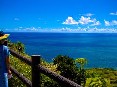 日曜日なので白保の朝市を狙っていたのですが、子どもたちの初動が遅いのであきらめて平久保崎へ。
去年は行かなかったし、本当に超絶天気が良いのでチャンスかな、と。

途中はけっこう田舎道です。駐車場は数台しか停められないので、ちょっと待ったり 路肩に注意して停めるなどの必要がありました。

しかしこの景色！