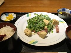 夕食は空港内の「ぱいぱいのむら」さんでゴーヤーチャンプルー定食を食べました。
ファミリーレストランという感じで入りやすいお店です。