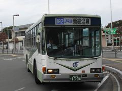 路線バスで大沢温泉に向かいます。
