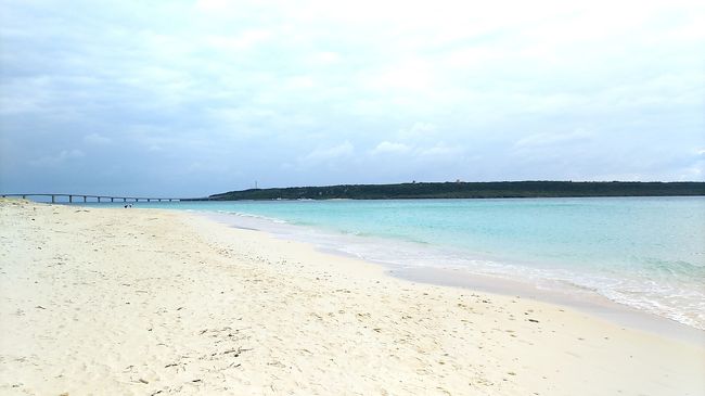 ホテルの前は東洋で一番きれいといわれる与那覇前浜ビーチです。砂が白くて水もびっくりするくらい透明でした。