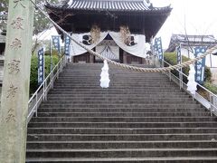 倉敷でもお参り。阿智神社に到着。倉敷美観地区の近くにあります。
