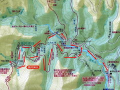 西沢渓谷ハイキングマップ